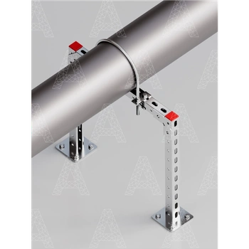 Крепления трубопроводов к полу