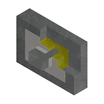 Узел пересечения ограждающих конструкций воздуховодами