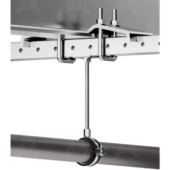 Крепления трубопроводов к металлическим конструкциям