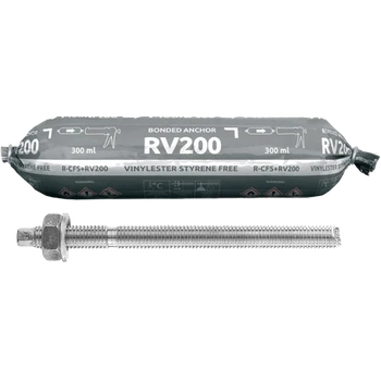 Смола винилоэстеровая R-CFS+RV200-600-W, (600мл), 8 штук в упаковке, (W) зимняя смола для применения в низких температурах