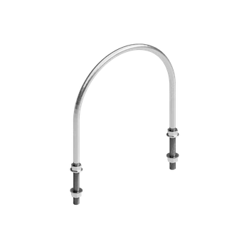 Хомут U-образный AC-UB 219 (8") М16 HDG в комплекте с двумя гайками