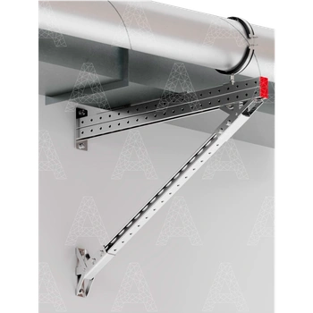 Крепления воздуховодов к стене