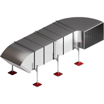 Крепление воздуховодов на кровле