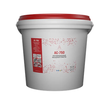 Противопожарный силиконовый герметик AC-750, ведро 20 кг